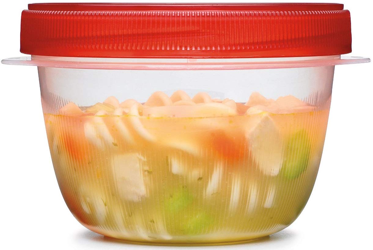 Sello hermético de Rubbermaid TakeAlongs para evitar fugas y derrames.