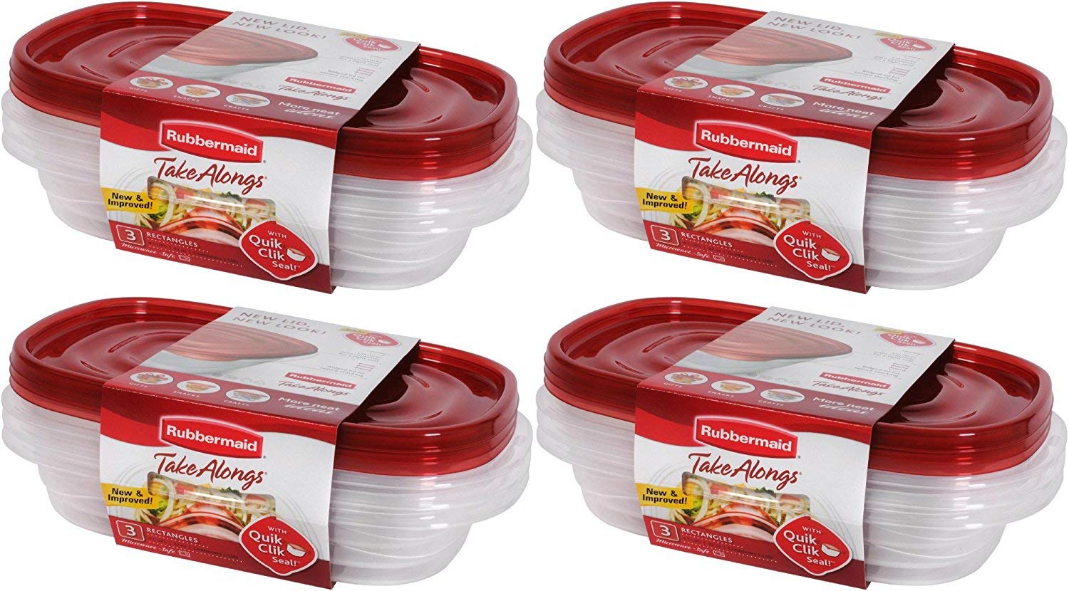Rubbermaid TakeAlongs: tapa con sello rápido para cerrar y transportar sin derrames.