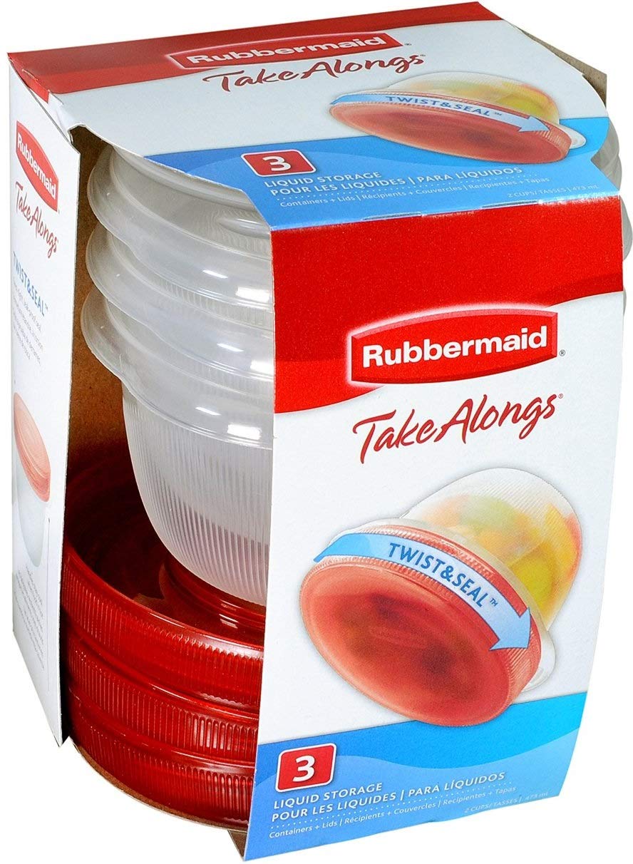 Tapa tintada de Rubbermaid TakeAlongs para distinguir recetas.