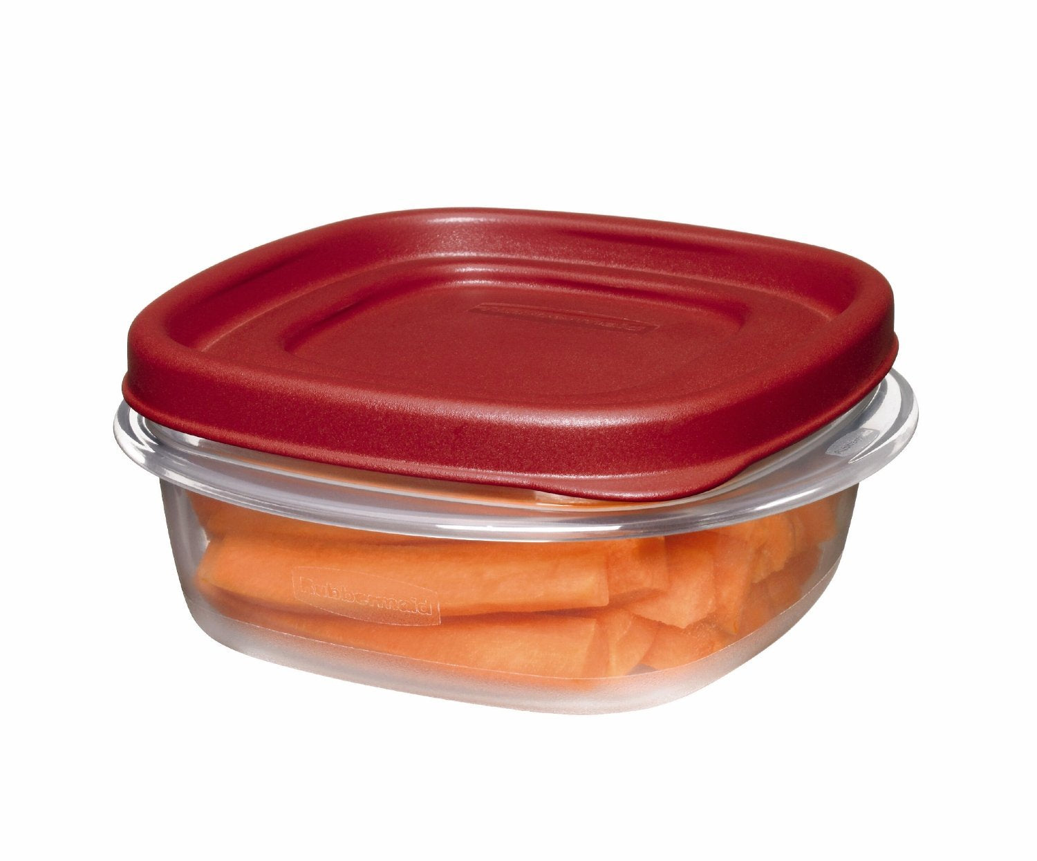 Rubbermaid contenedor cuadrado con tapa que se acopla, apto para microondas.