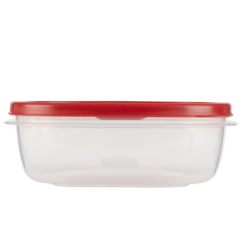 Rubbermaid tapas compatibles con bases y tapas del mismo tamaño para mayor versatilidad.