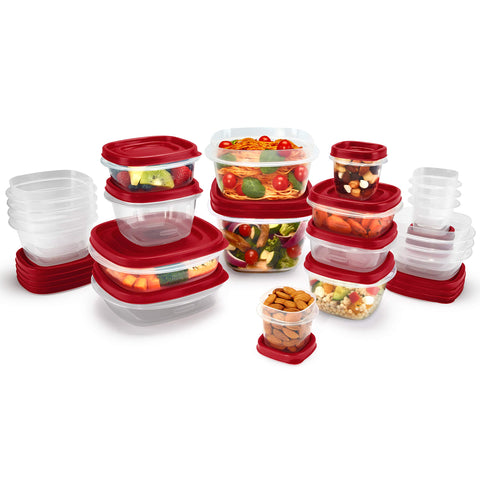 Rubbermaid tapas que encajan con las bases para reducir desorden