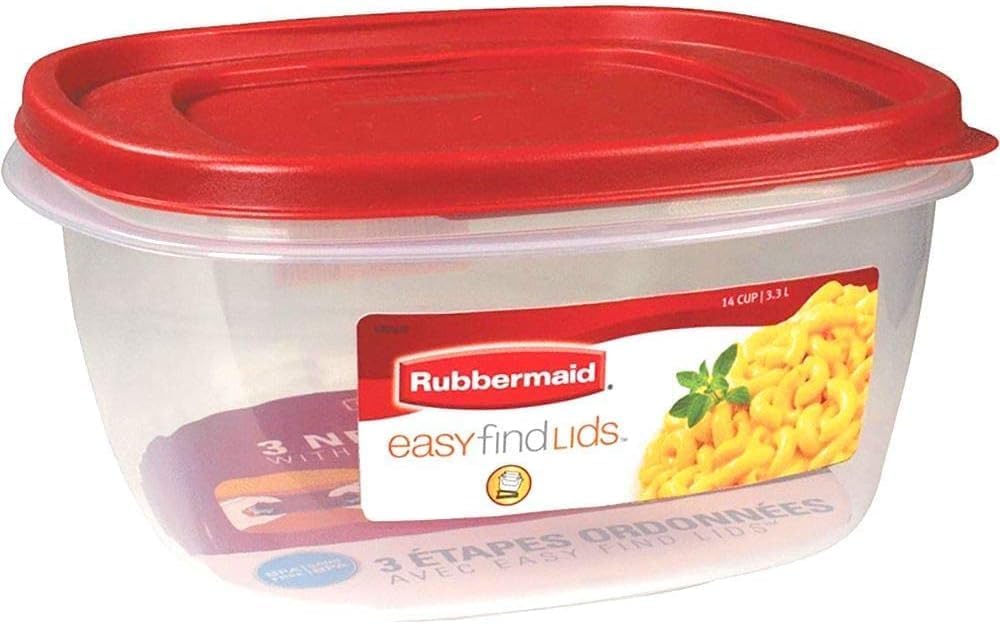 La tapa de Rubbermaid Easy Find Lids sirve para varias bases