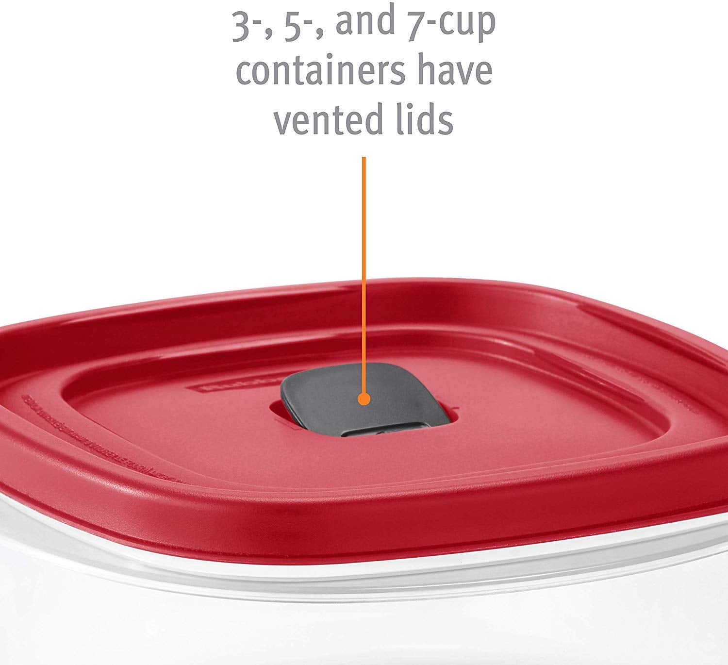 Sistema de ventilación Rubbermaid facilita microondas con salpicaduras reducidas.