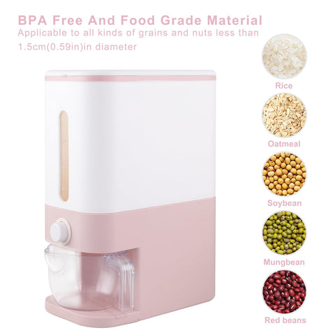 Rubtlamp almacen grano variado rosado para soja y maíz.