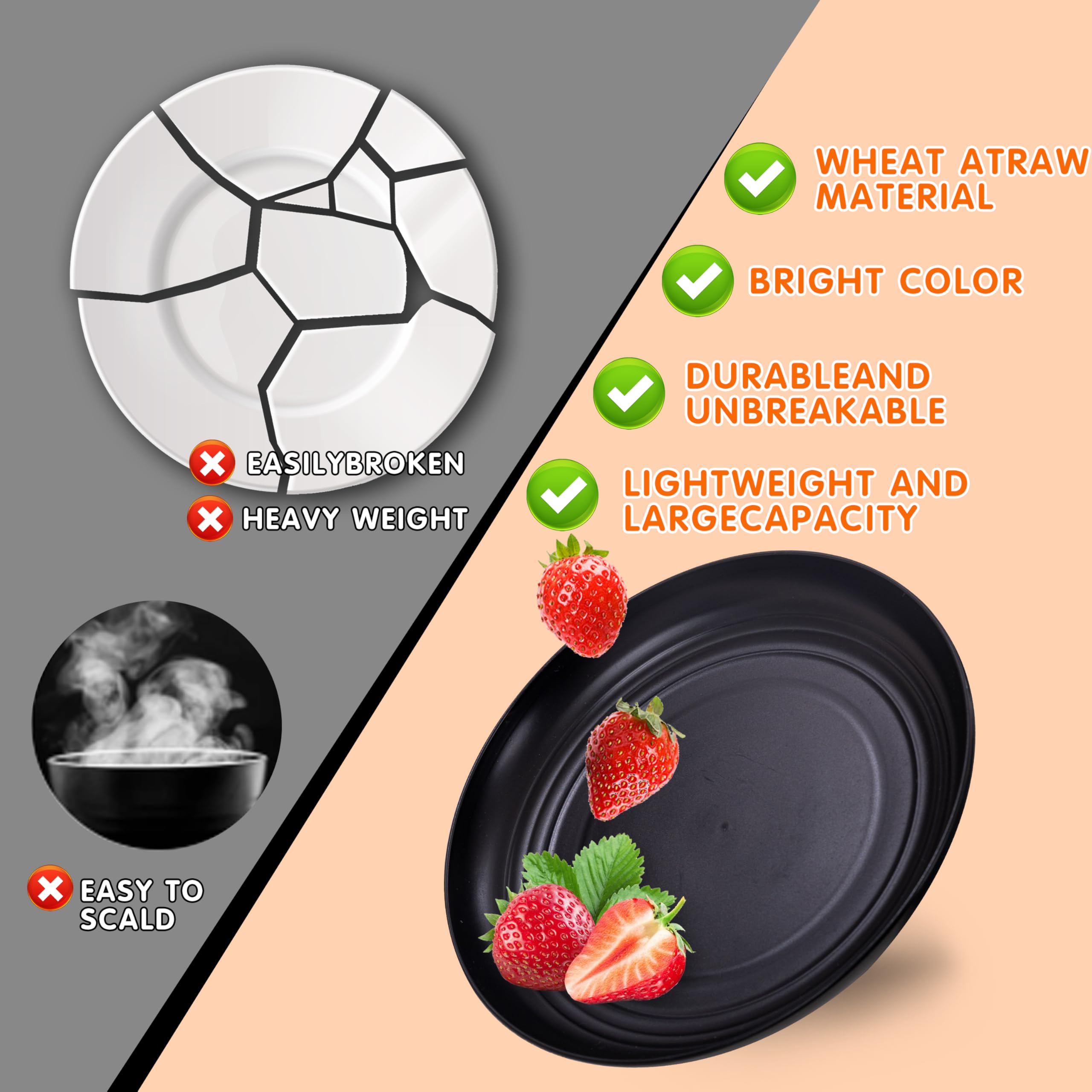 Rubtlamp material de trigo sostenible ofrece una opción ecológica para comer.