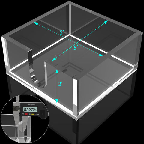 Rubtlamp porta-servilletas acrílico transparente; dimensiones para servilletas estándar
