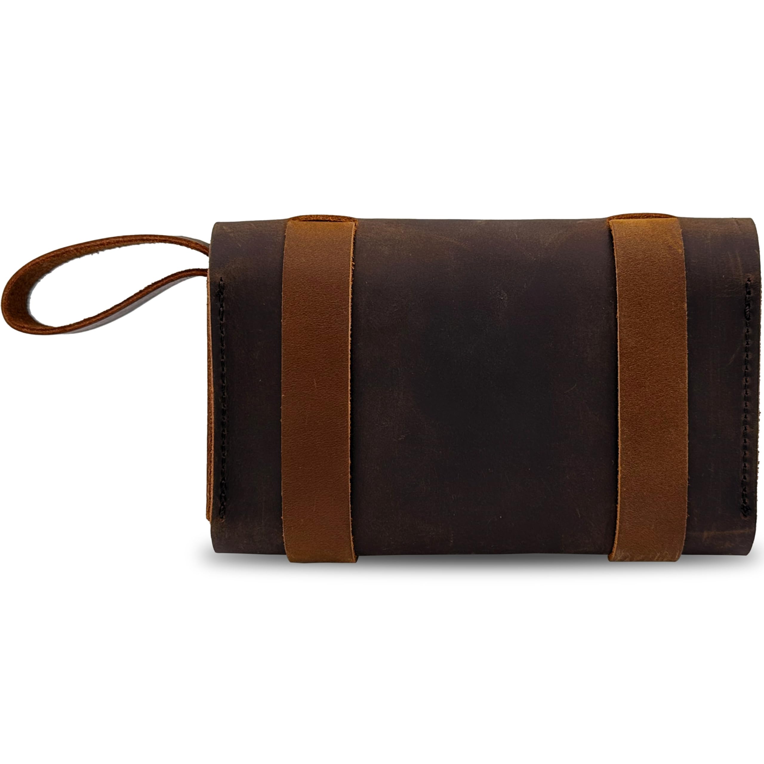Ruck & River set de especias en cartera de cuero para camping.