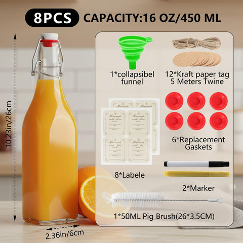 Ruckae: botella de vidrio cierre hermético para evitar derrames