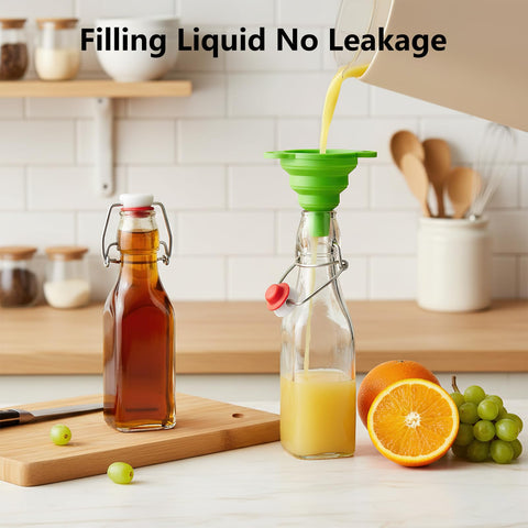 Kombucha enfriada en botella de vidrio Ruckae sellado hermético para burbujas