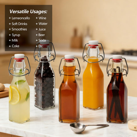 Uso multifuncional de botellas Ruckae para kombucha, vinagre y aceites
