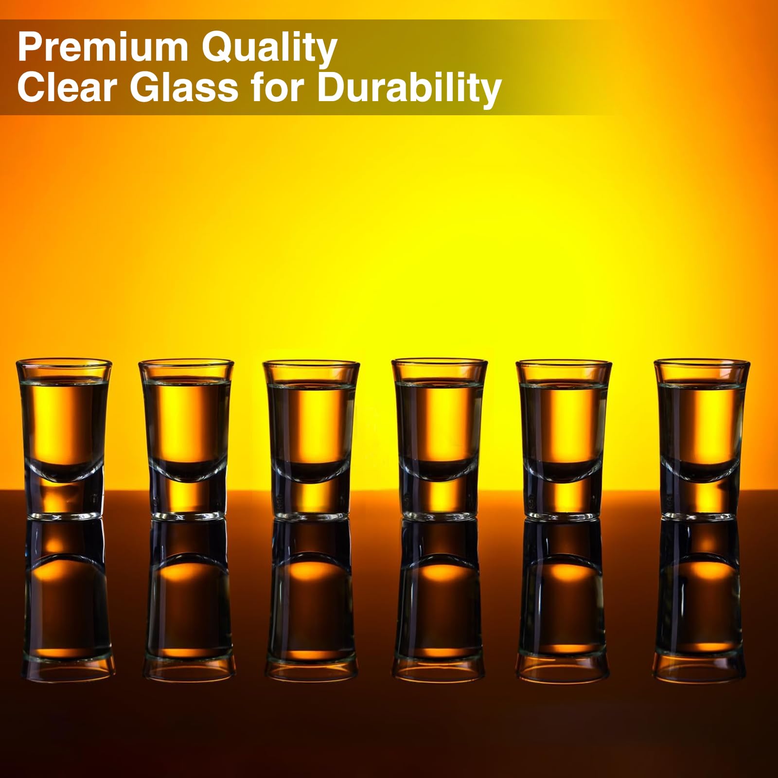 Conjunto de 24 vasos chupito Ruckae aptos para lavavajillas.