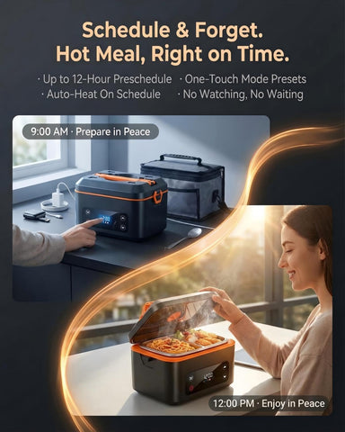 RUDAP calentamiento rápido de 100W para comidas calientes.