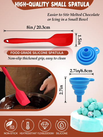 RUGVOMWM espátula de silicona mini, volcado suave y limpieza sencilla.