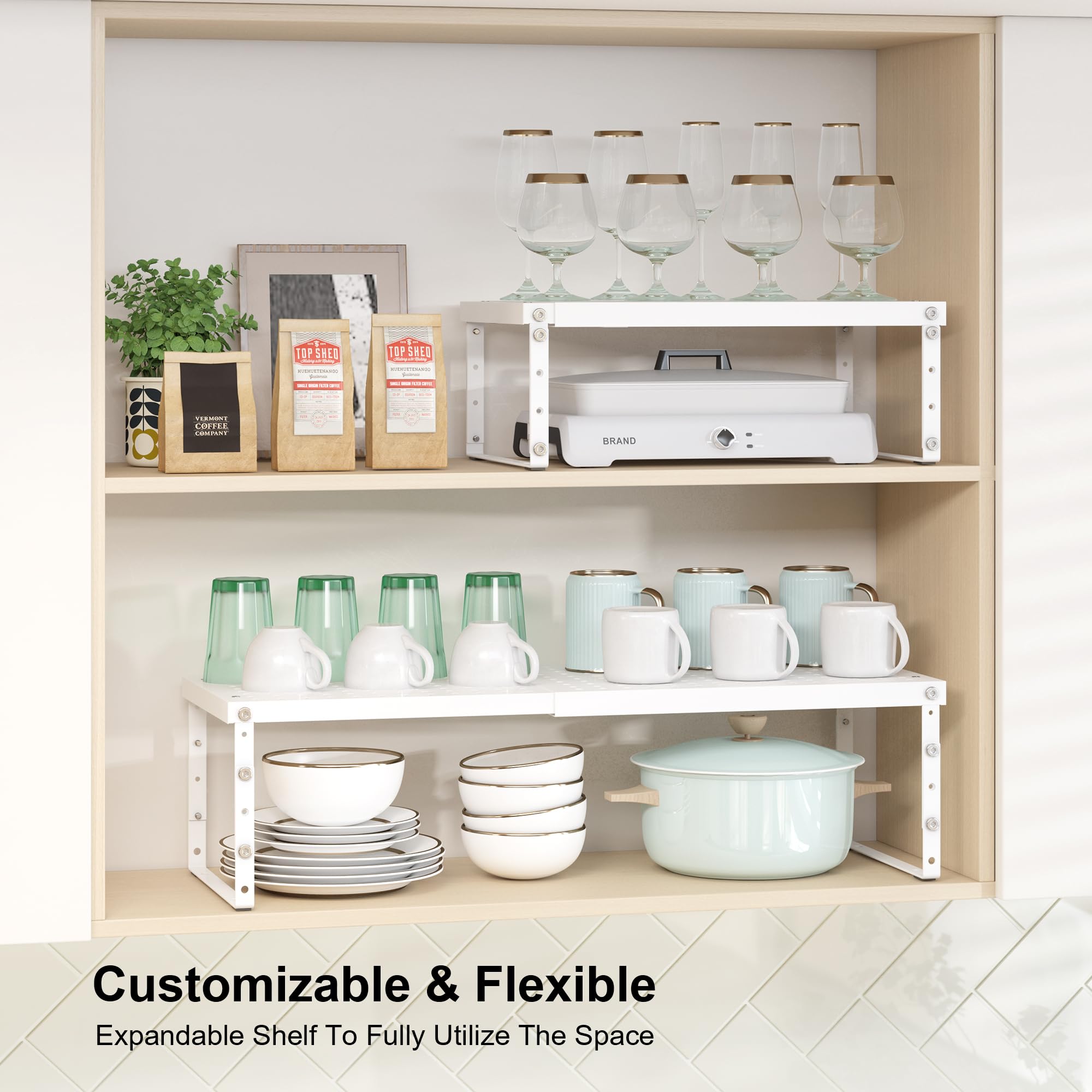RUILALIFE estante cocina ajustable altura, se adapta a frascos y utensilios.