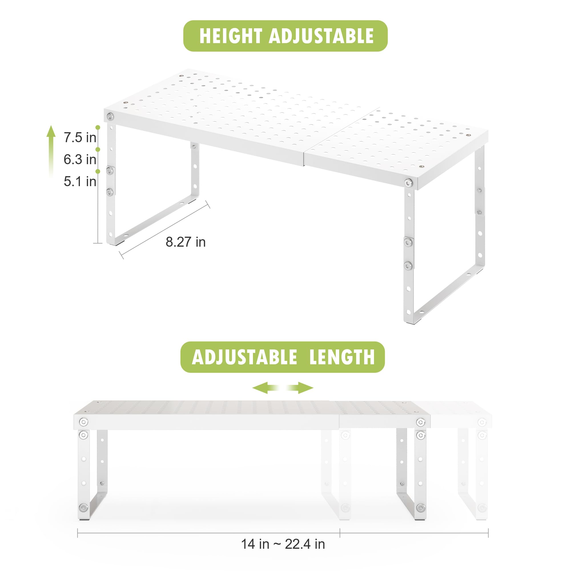 RUILALIFE estante cocina apilable para despensa y mejor organización.