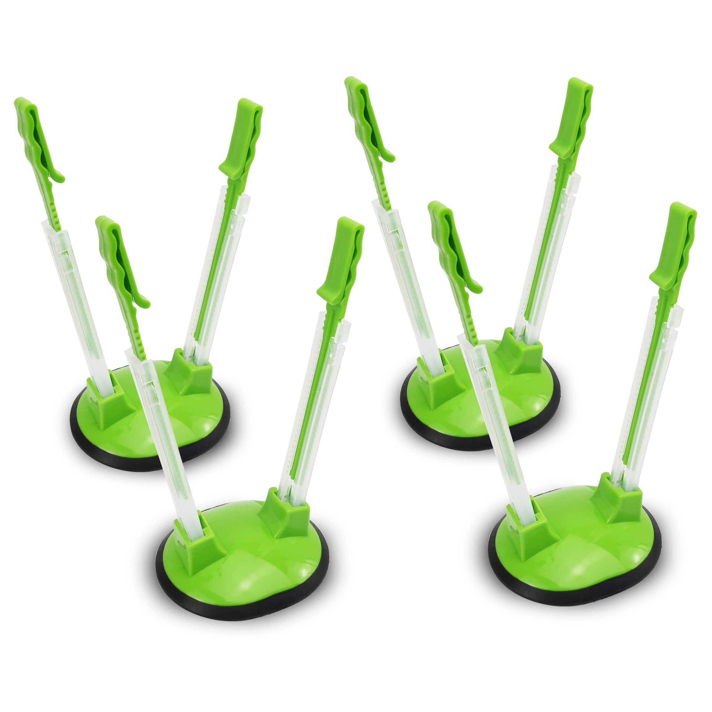 Ruibo Baggy Rack - soporte para bolsas de alimentos con clip seguro que evita derrames.