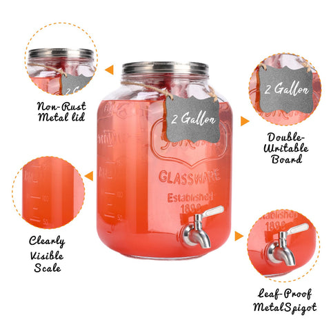 RuileMei dispensador con infusor de fruta para bebidas