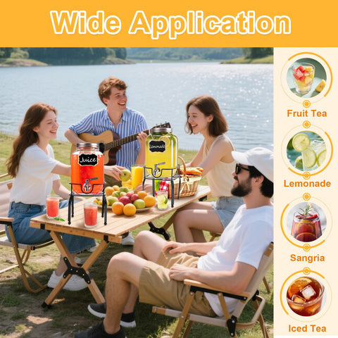 Configuración versátil de dos unidades RuileMei para fiestas y picnics.
