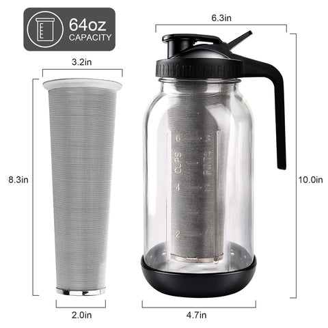 Uso versátil RuileMei para infusiones, agua y bebidas frío en casa u oficina.