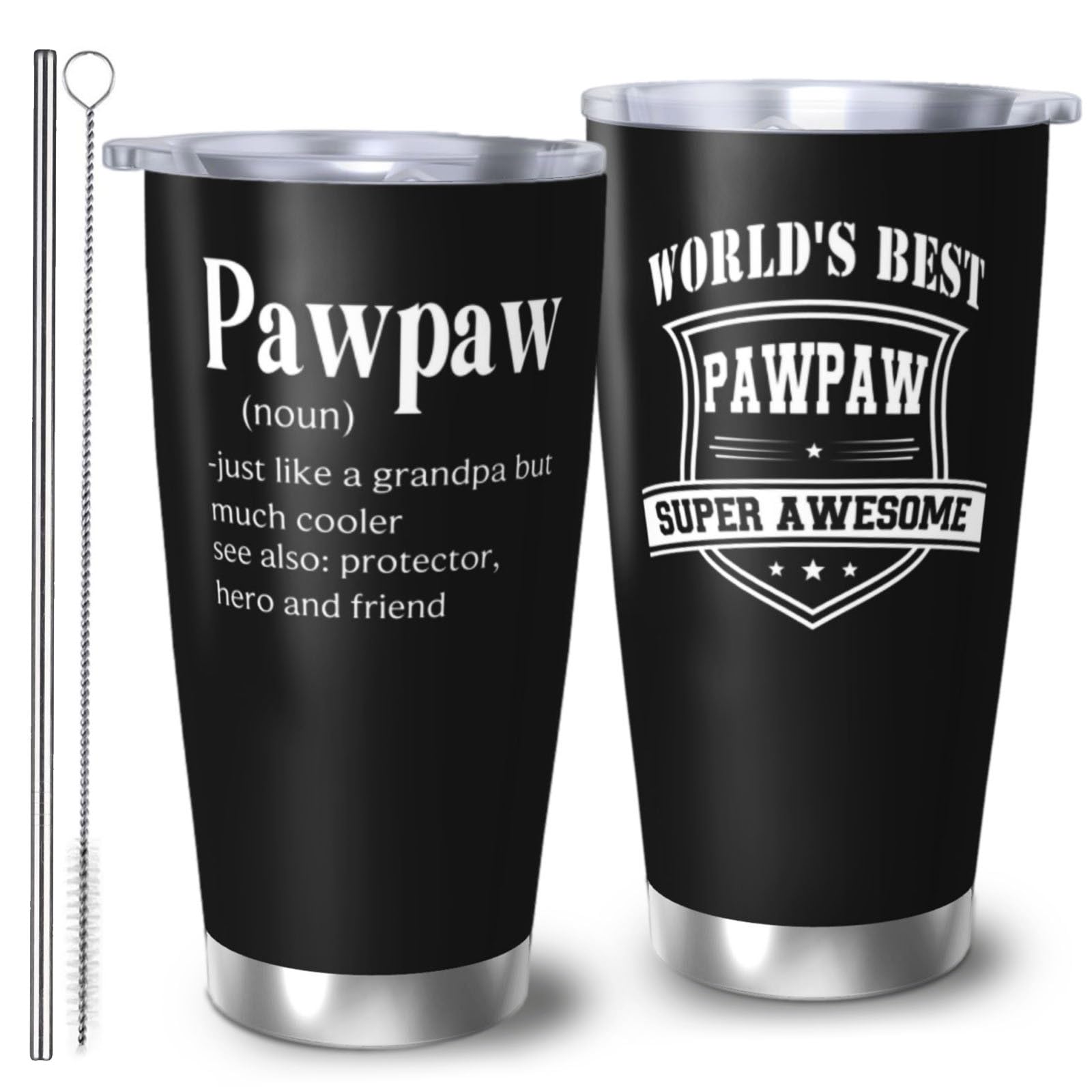 Vaso térmico RUIYIMOEO Pawpaw con diseño geométrico, ideal para uso diario.