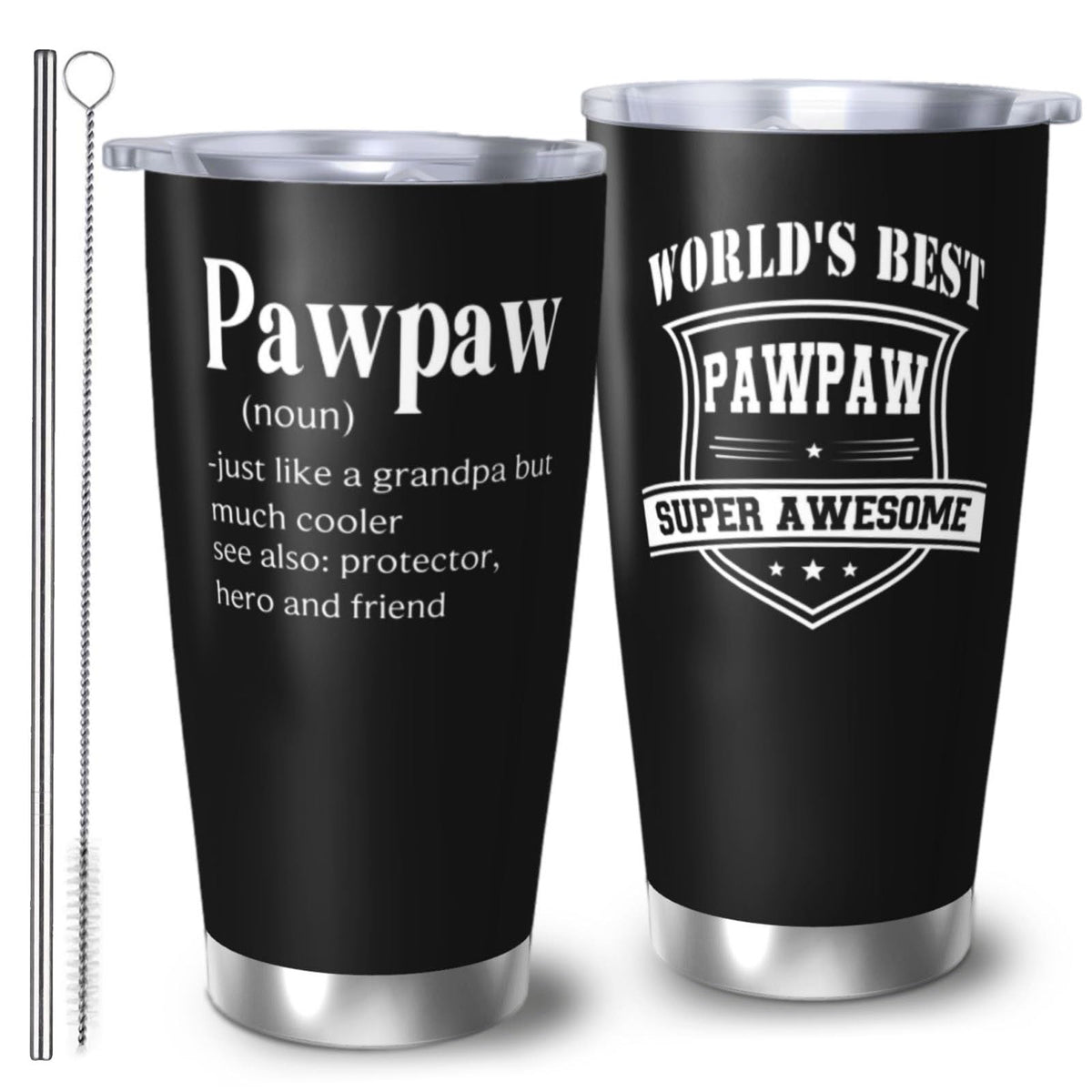 Vaso térmico RUIYIMOEO Pawpaw con diseño geométrico, ideal para uso diario.