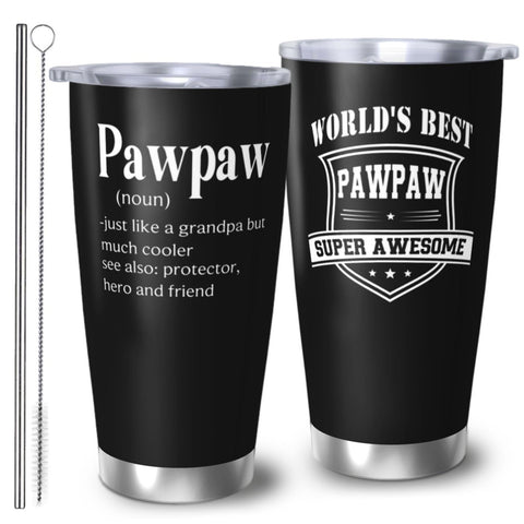Vaso térmico RUIYIMOEO Pawpaw con diseño geométrico, ideal para uso diario.