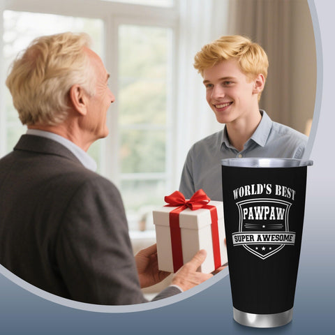 Vaso térmico RUIYIMOEO Pawpaw con mensaje, regalo emotivo para Pawpaw.
