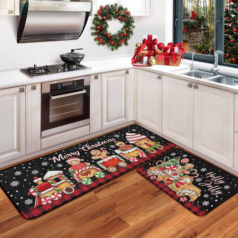 RUIZHUO alfombra cocina hombres-jengibre, terciopelo suave y base antideslizante para mayor seguridad.