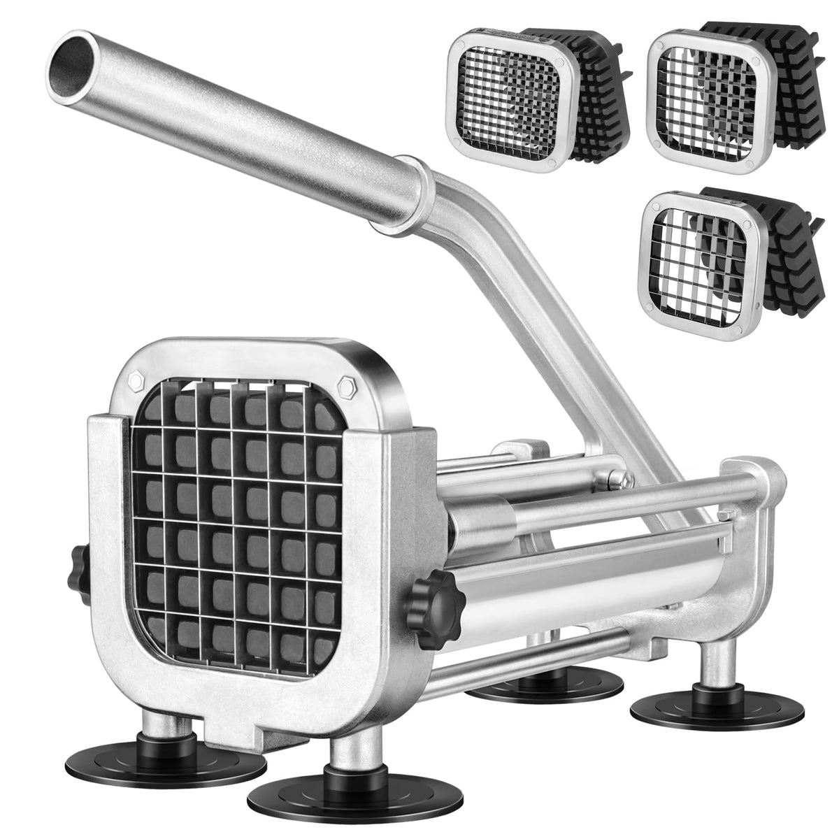 Ruooson cortador de patatas 1/2 pulgada con cuchillas inox para cortes precisos y uniformes.