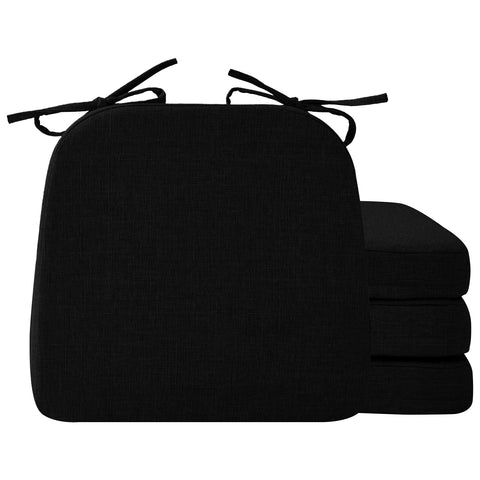 Cojín Ruqmuis para silla comedor, forma en D, 2 pulgadas, confort diario