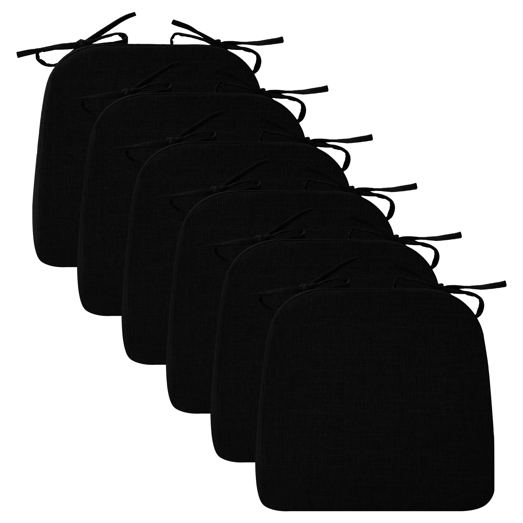 Almohadillas Ruqmuis para comedor, forma D, dos pulgadas, confort y apoyo duradero.