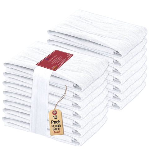 RUVANTI toallas saco harina 28x28 tacto suave para cocina.