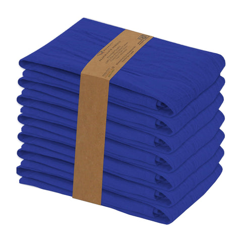 Toallas RUVANTI saco harina 28x28 azul marino para secar platos y utensilios