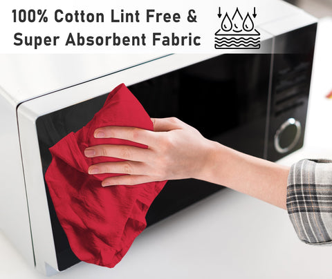 RUVANTI toallas saco harina 28x28, uso versátil para bordado y cocina.
