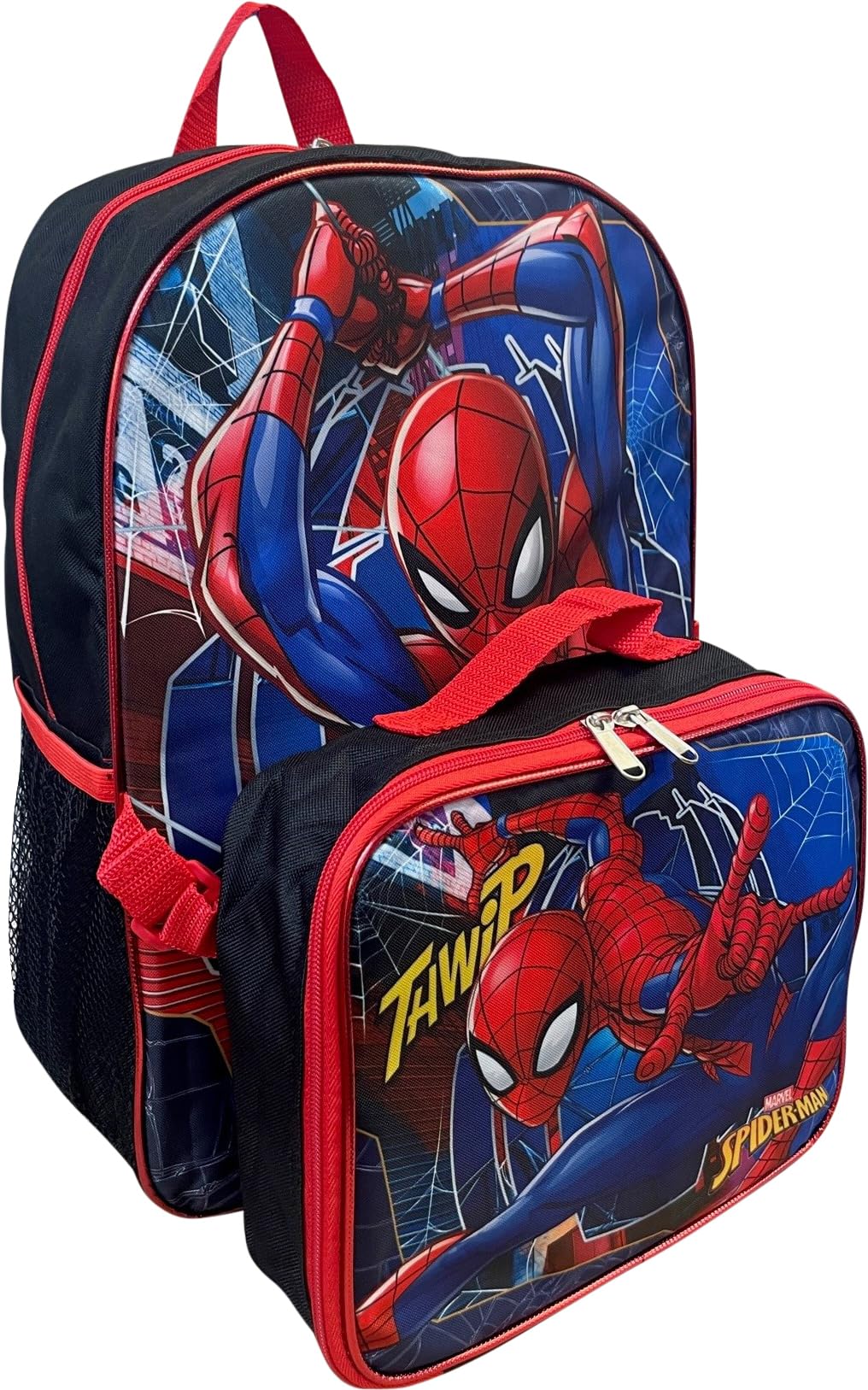 Mochila Ruz Spiderman 16 pulgadas, espalda, correas acolchadas para comodidad