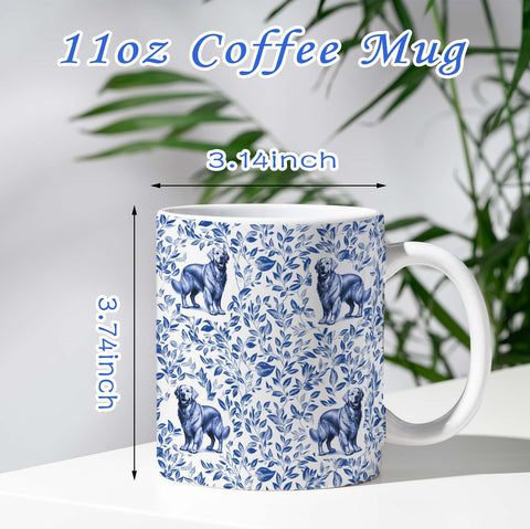 Taza RVEAFA de cerámica blanca con diseño envolvente, perfecta para té.