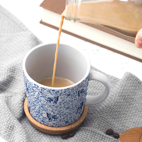 Taza RVEAFA apta para microondas y lavavajillas, fácil de limpieza.