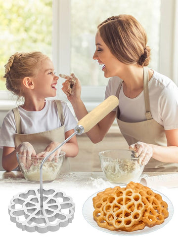 RVEFOT Set de moldes de cocina para bunuelos y rosetas.