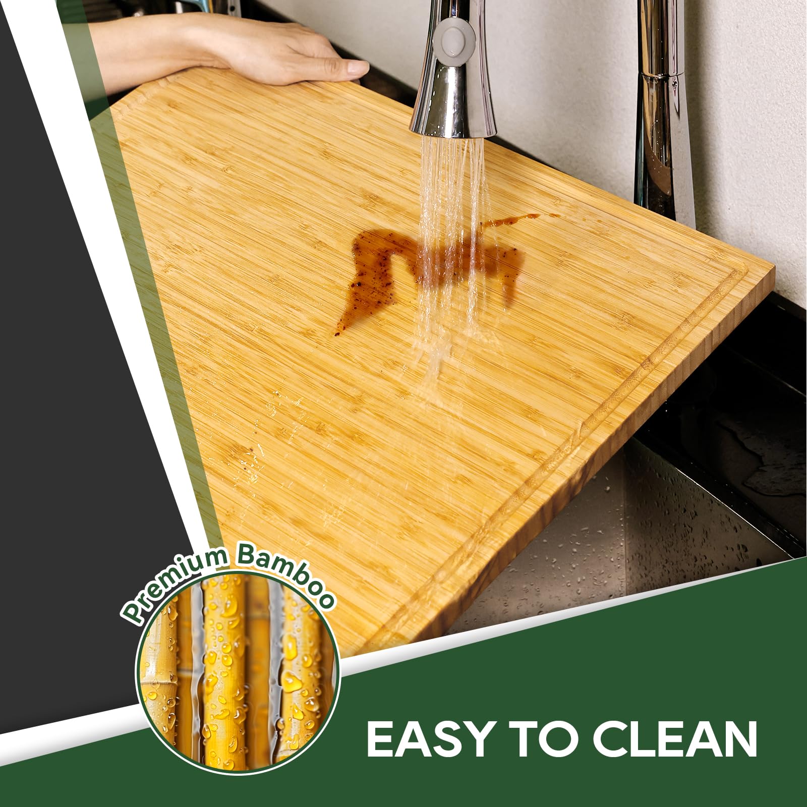 RVGUARD uso múltiple: tabla para cortar, servir y como bandeja.