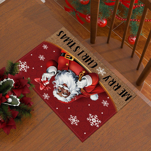 Manteles Rvsticty en mesa para cena festiva, estilo navideño.