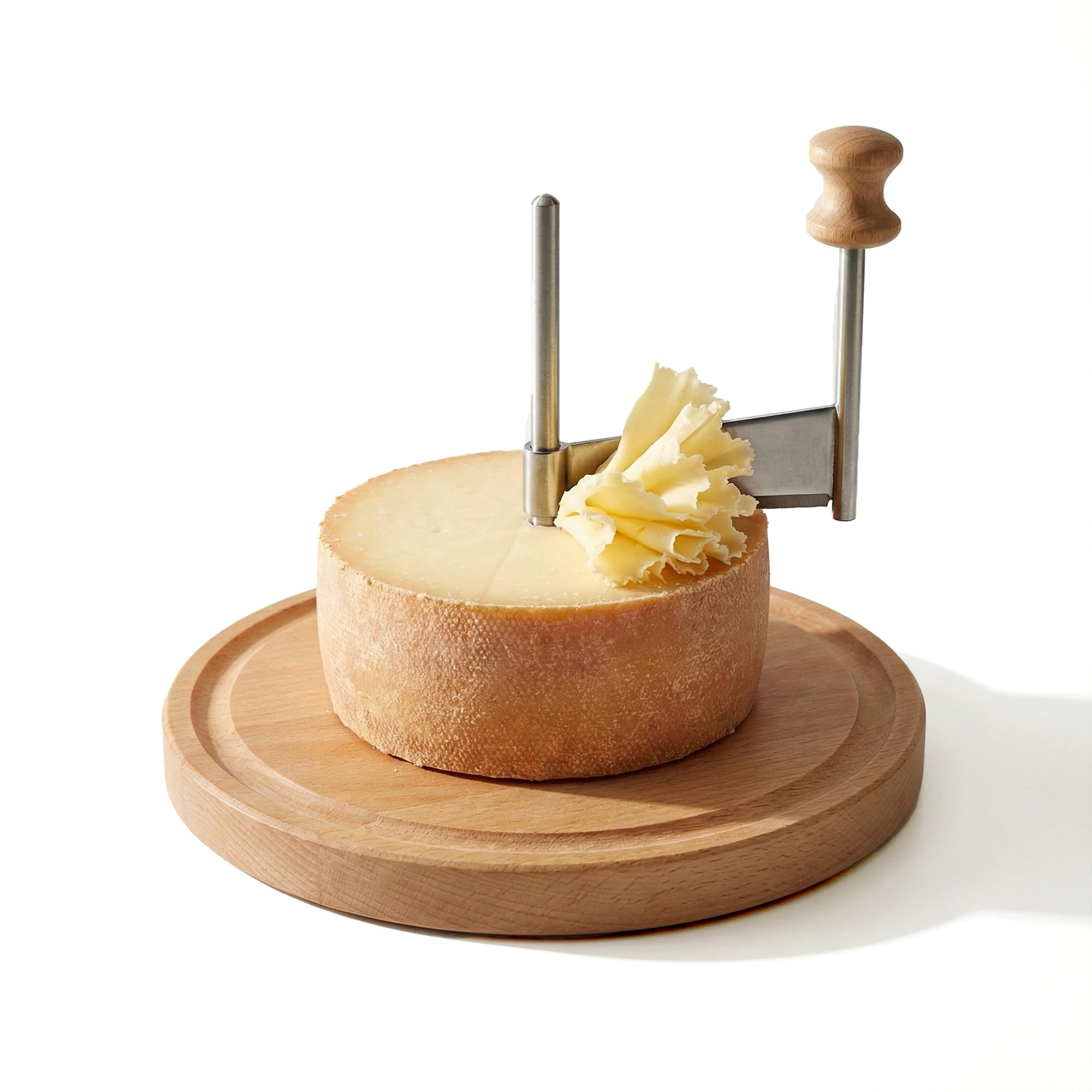 RWIXR Curler de Queso sobre la base, listo para crear rosetas elegantes.