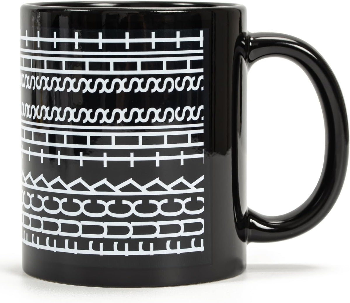  RWSEFK taza con mensaje oculto en negro para la oficina
