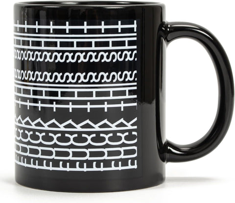  RWSEFK taza con mensaje oculto en negro para la oficina