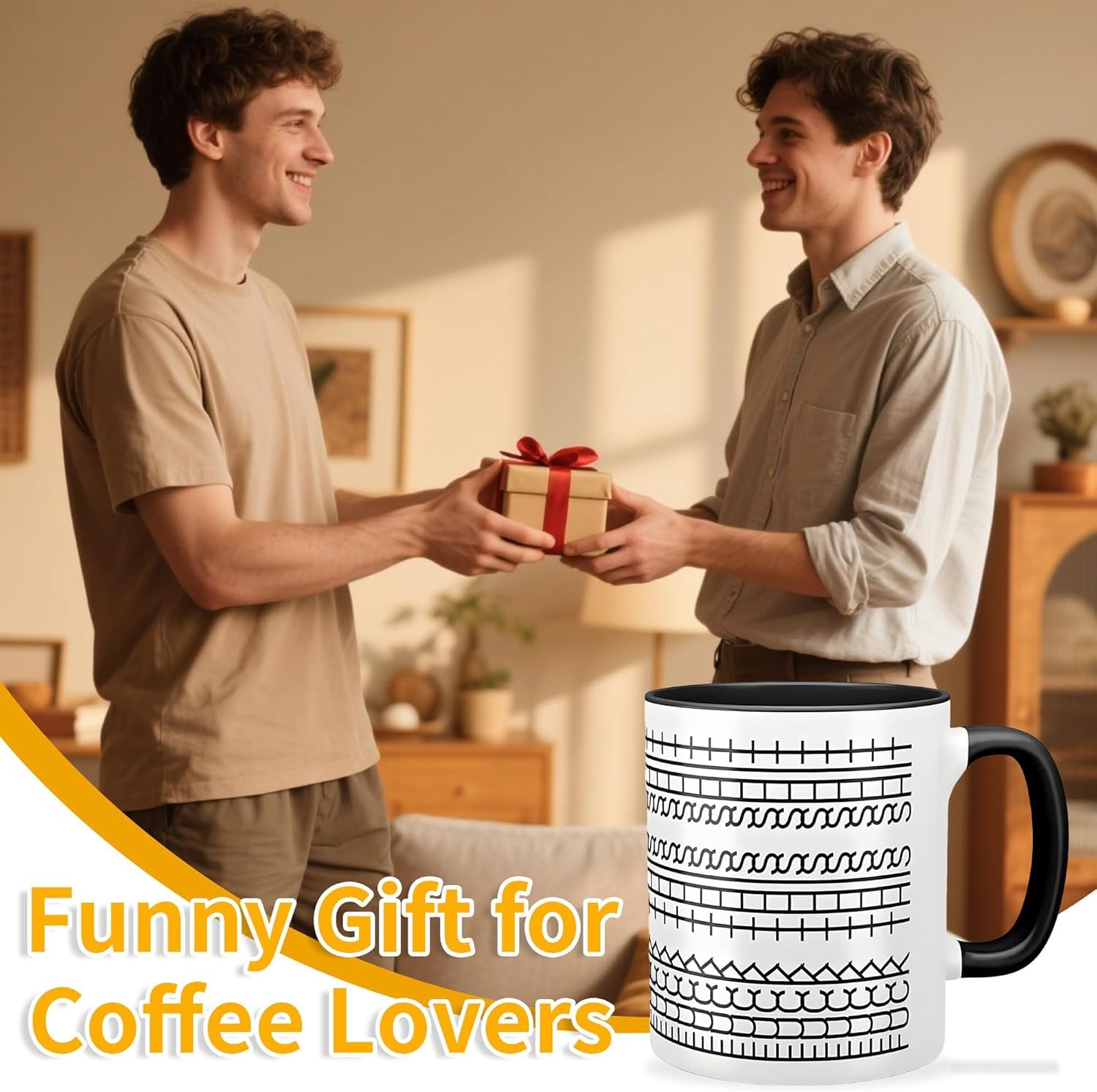  RWSEFK taza para regalo a amigos o familia con mensaje oculto