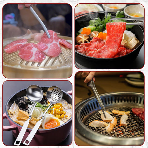 RXLWYUNLAE juego versátil para cocina y barbacoa, ideal para hot pot.