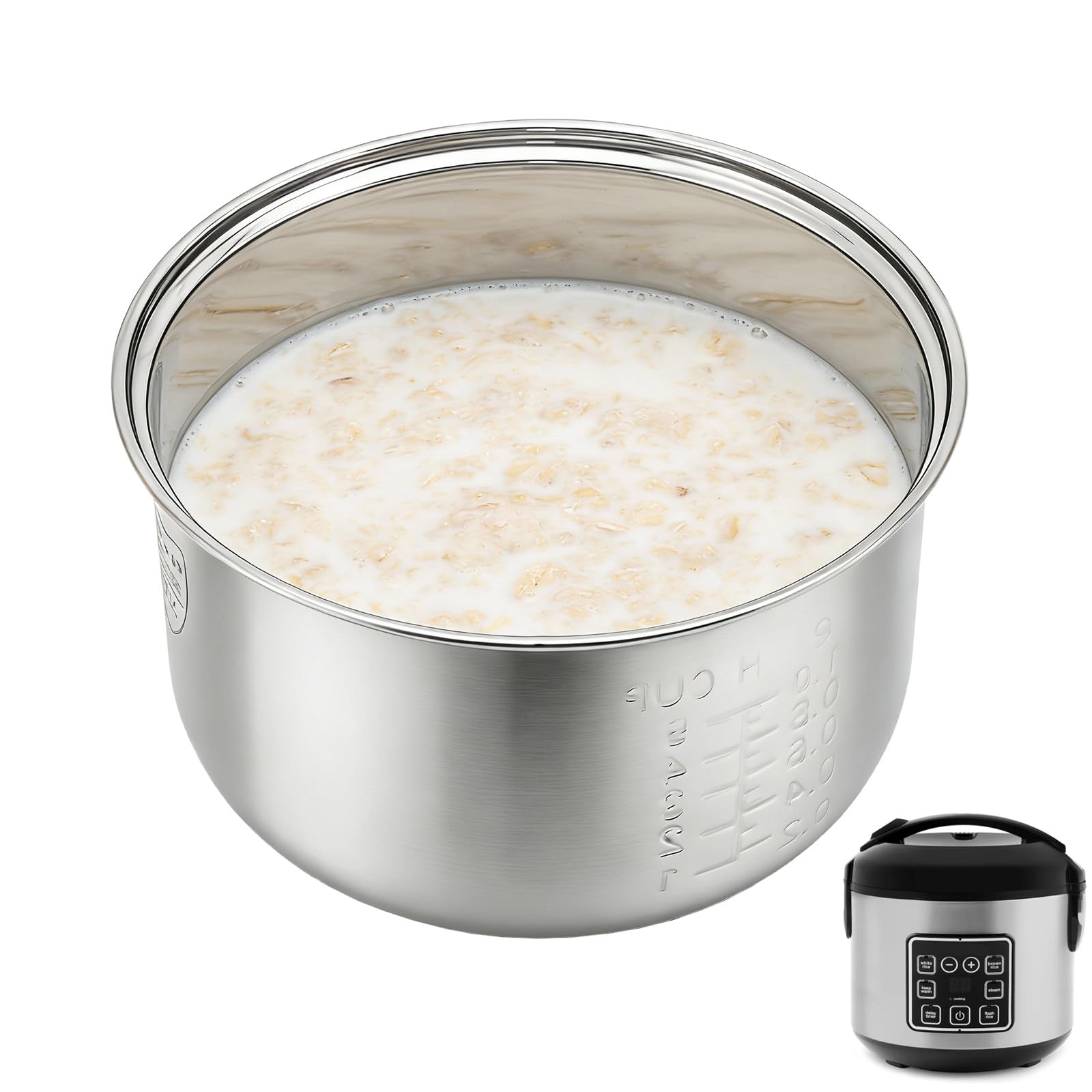 Olla interna RXZHZYM de acero inoxidable compatible con ARC-914SBD y ARC-994SG para olla arrocera
