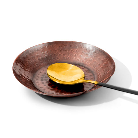 RYARDS soporte de cucharas de cobre con acabado martillado para estufa