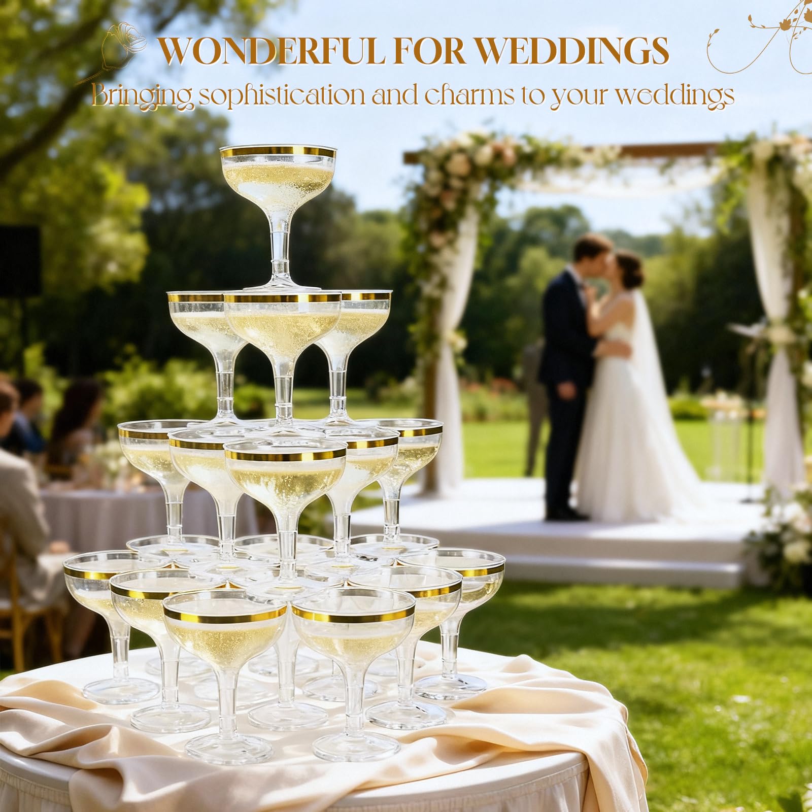 Diseño elegante añade lujo a cualquier celebración.