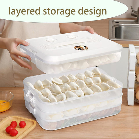 Rzmyencg Contenedor galletas con tapa portátil facilita transporte y acceso